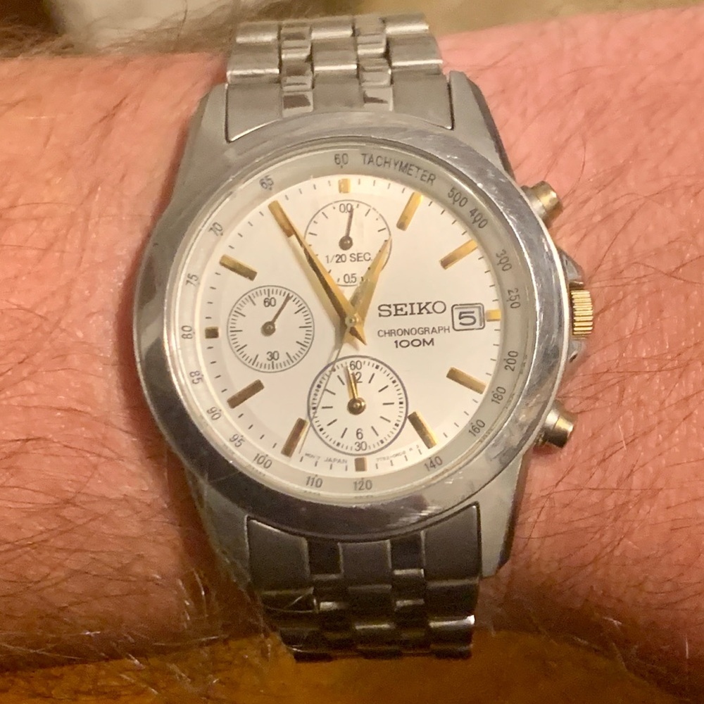 Seiko Sport Mens Chronograph Watch 100m